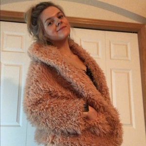 Love Tree Pink Fluffy Jacket